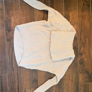 BCBGMaxAzria Cream Knit Sweater